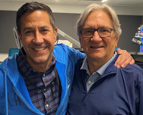 Prostate Cancer Survivor Mike Kazala and Rich Jones from 104.5 WOKV