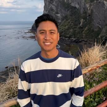 Patrick Palompo after he completed treatment for cancer of the head and neck.